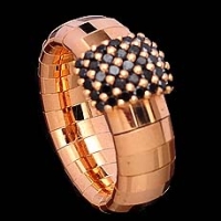 Rose Gold and Black Diamonds Ring